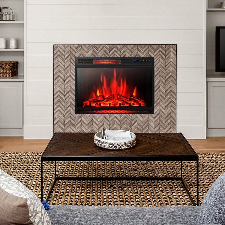 28" Electric Fireplace with Remote