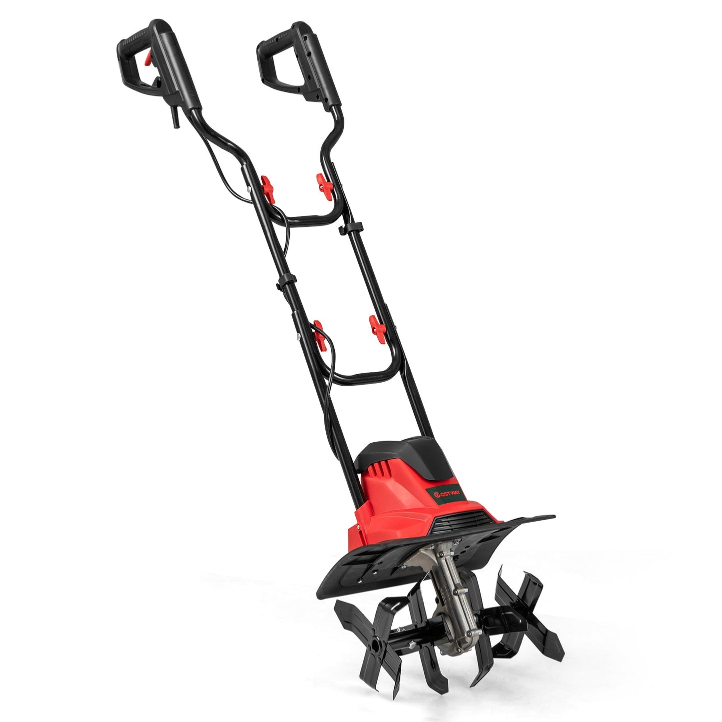 10 Amp Powerful Corded Electric Tiller Cultivator with Safety Lock