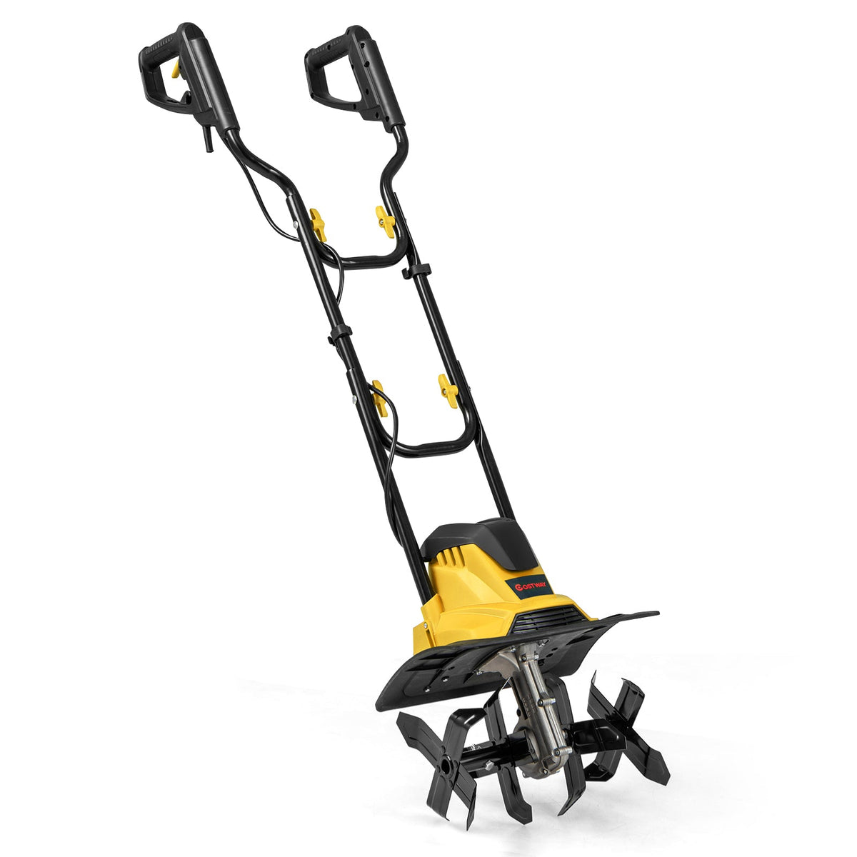 10 Amp Powerful Corded Electric Tiller Cultivator with Safety Lock