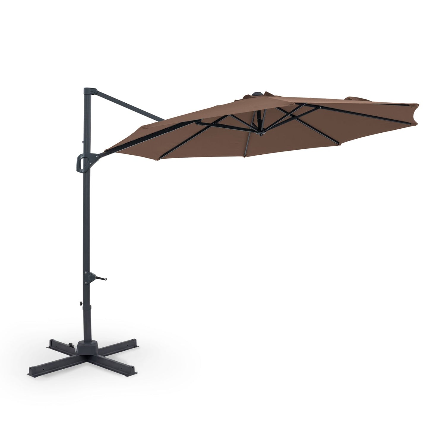 10 Feet Patio Cantilever Umbrella with Easy Tilt Adjustment