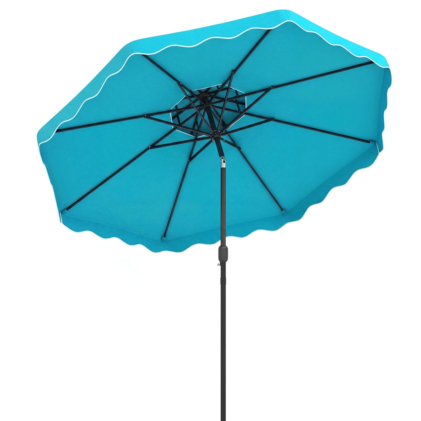 10 Ft Patio Umbrella with Push Button Tilt and Crank