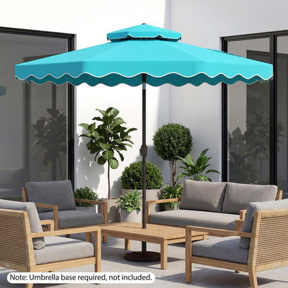 10 Ft Patio Umbrella with Push Button Tilt and Crank