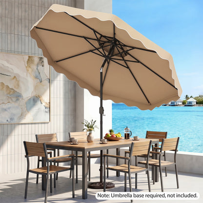 10 Ft Patio Umbrella with Push Button Tilt and Crank