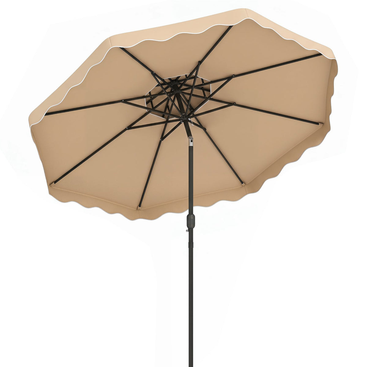 10 Ft Patio Umbrella with Push Button Tilt and Crank