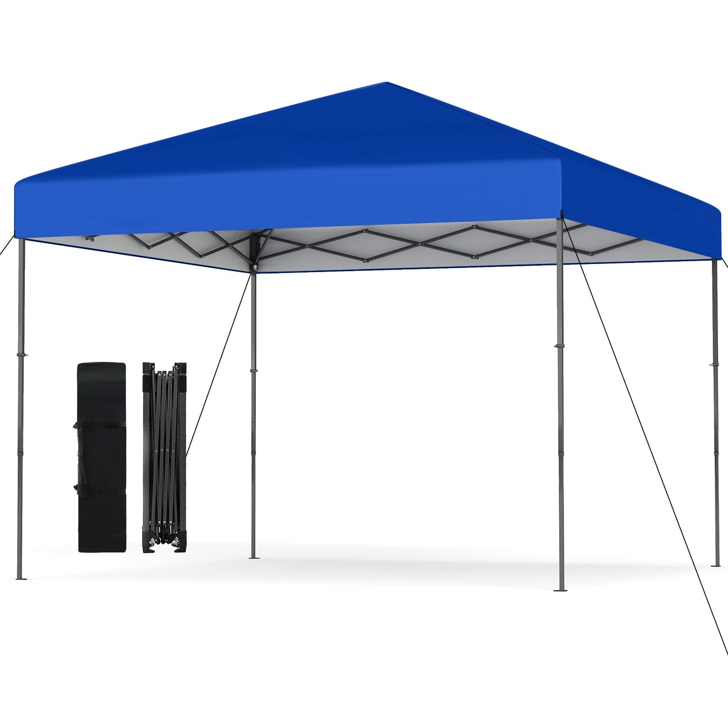 10 X 10 Feet Pop up Canopy Tent with Portable Carrying Bag and 8 Stakes