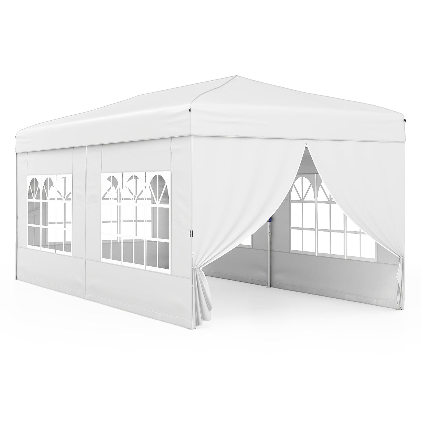 10 X 20 Feet Pop up Canopy Tent Instant Setup with 6 Sidewalls