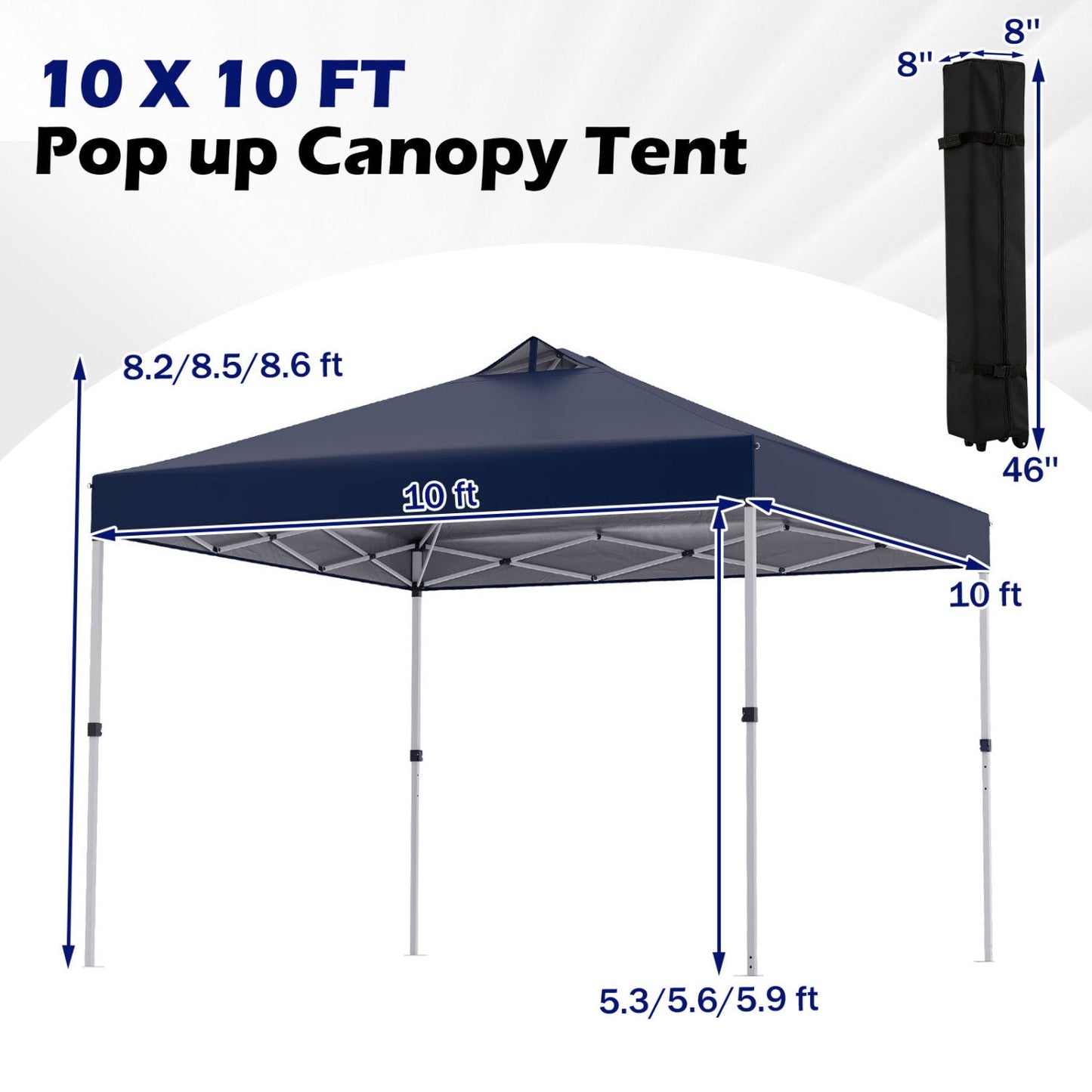 10 x 10 Feet Outdoor Commercial Pop up Canopy Tent