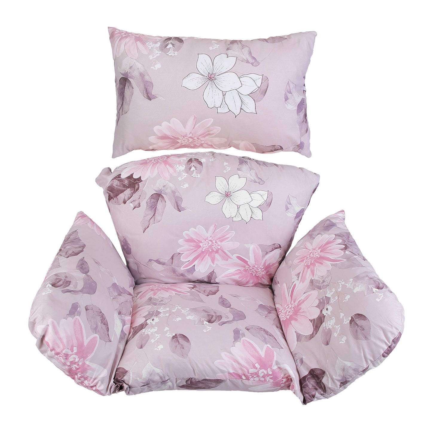Egg Chair Cushion with Headrest - Thick Padded Swing Seat