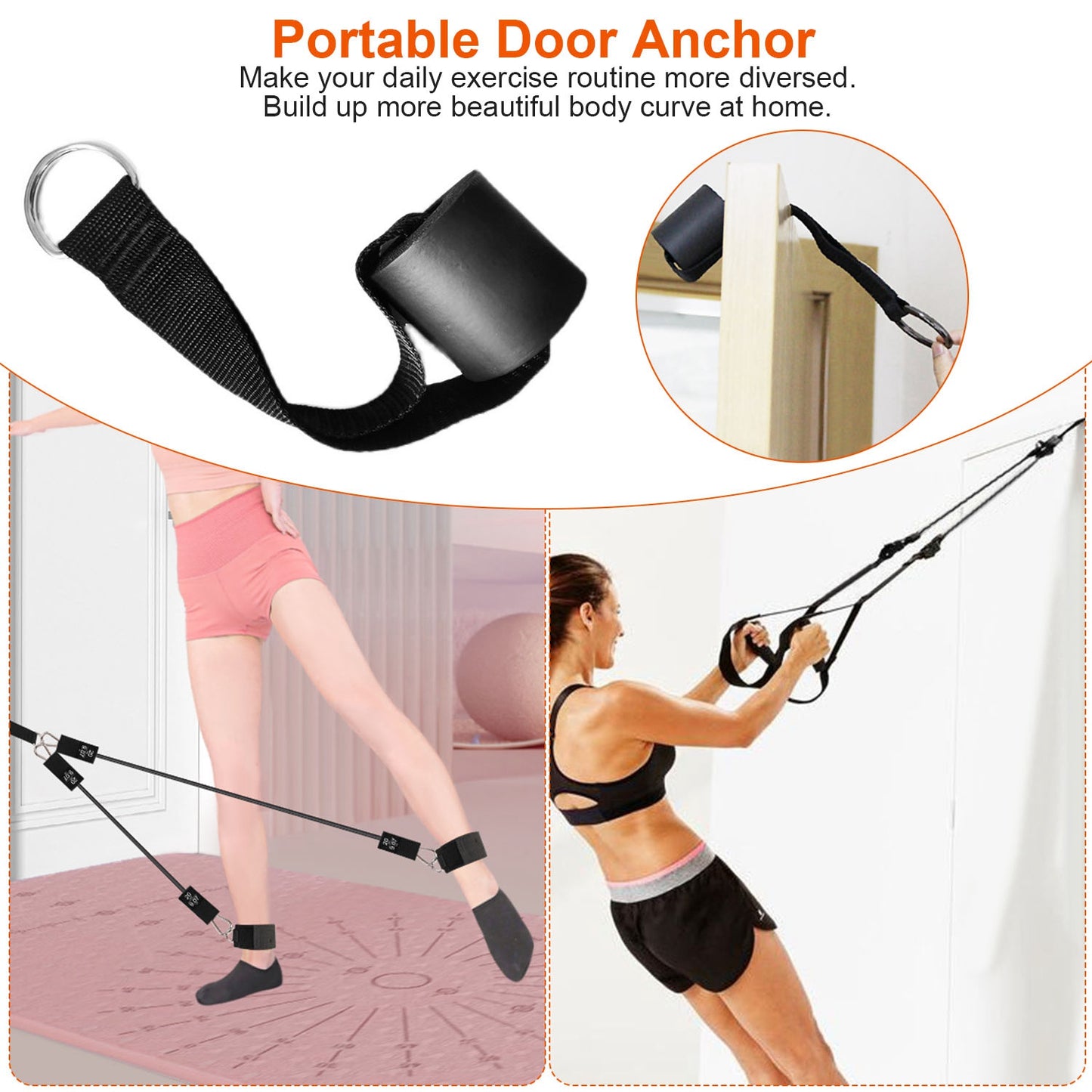 Pilates Bar Kit with 100LBS Resistance Bands & Accessories