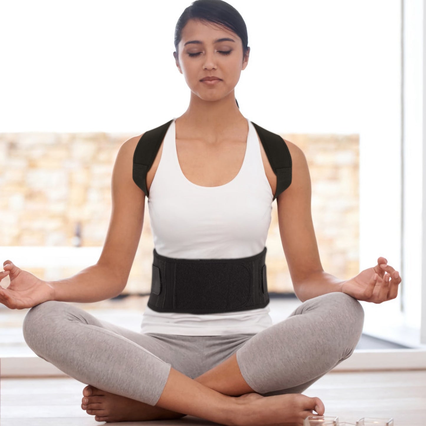 Magnetic Posture Corrector Back Brace with Lumbar Support