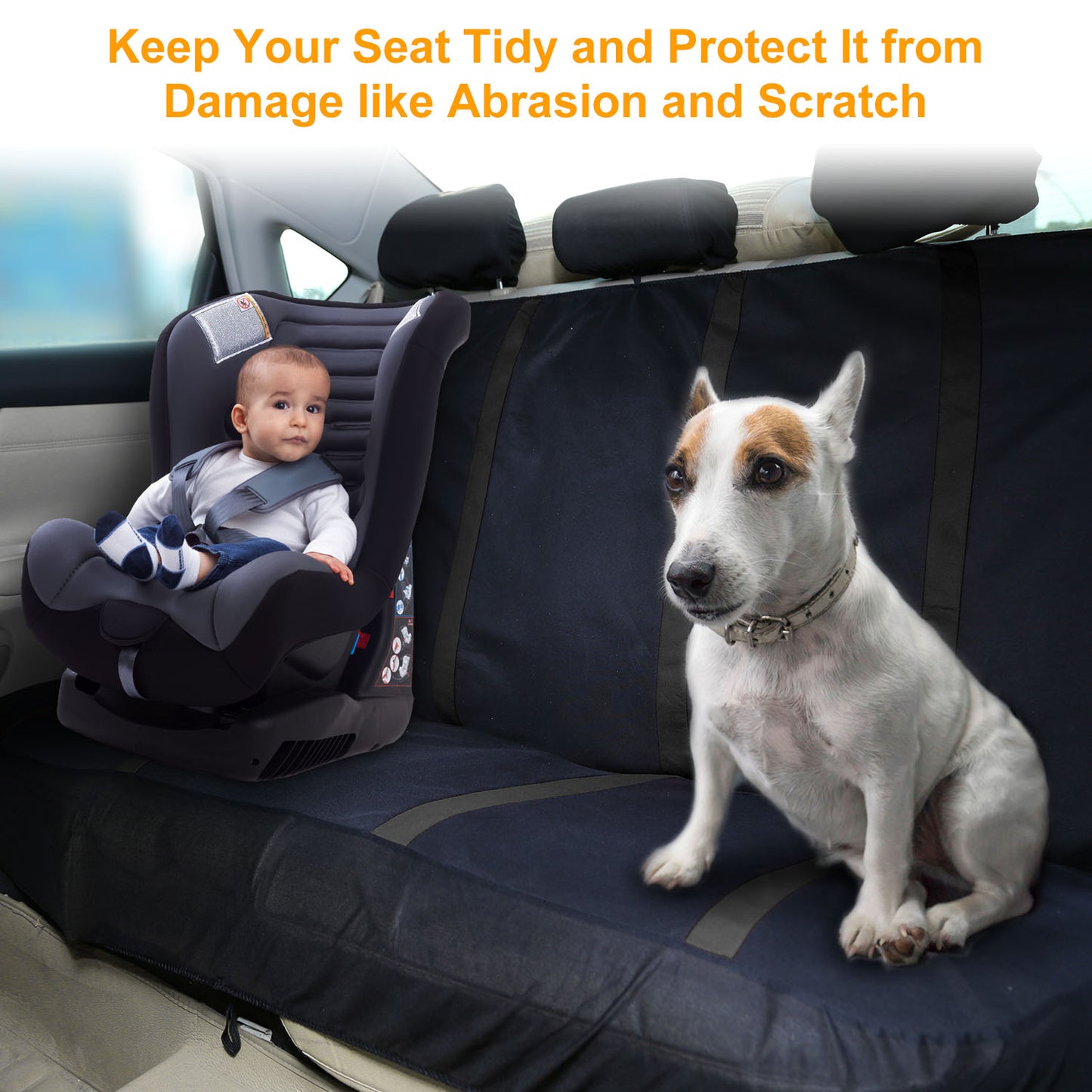Universal Car Seat Covers 9-Piece Set for Auto Truck SUV
