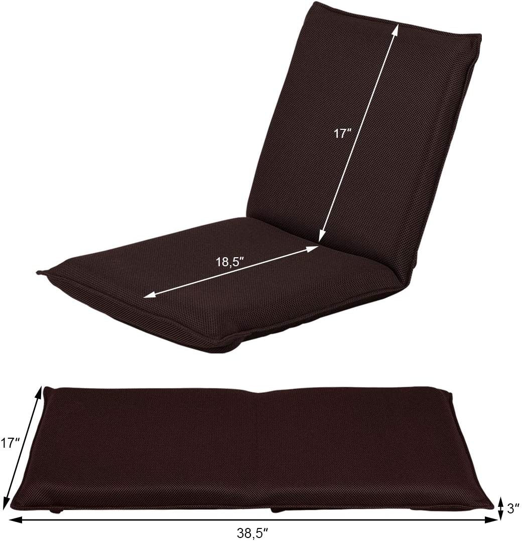 Adjustable Floor Chair with 6 Reclining Positions