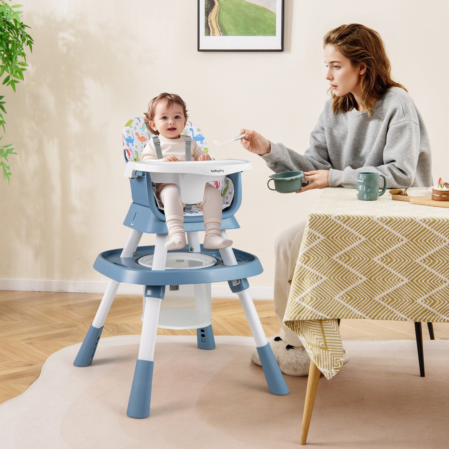 16-in-1 Convertible High Chair with Activity Center