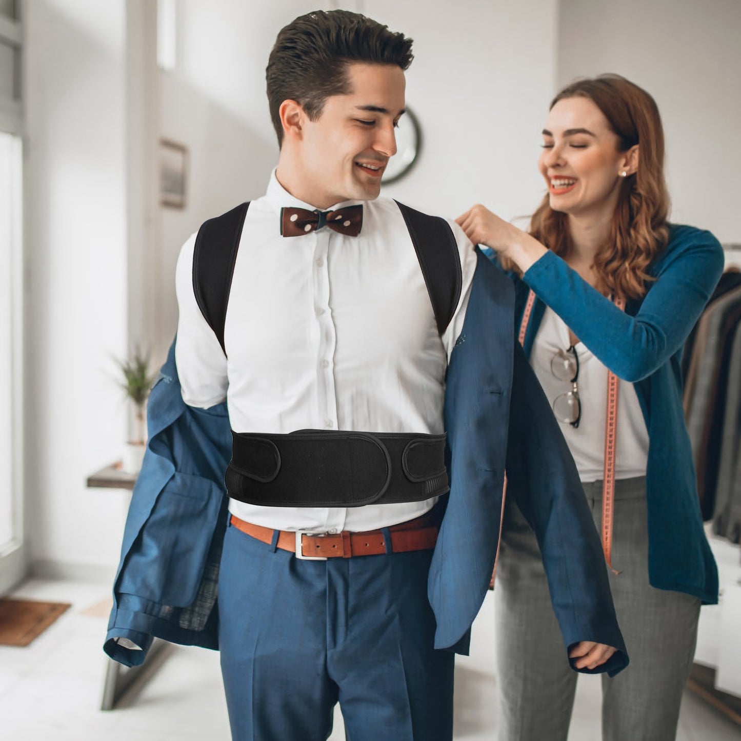 Back Posture Corrector with Lumbar Support Brace