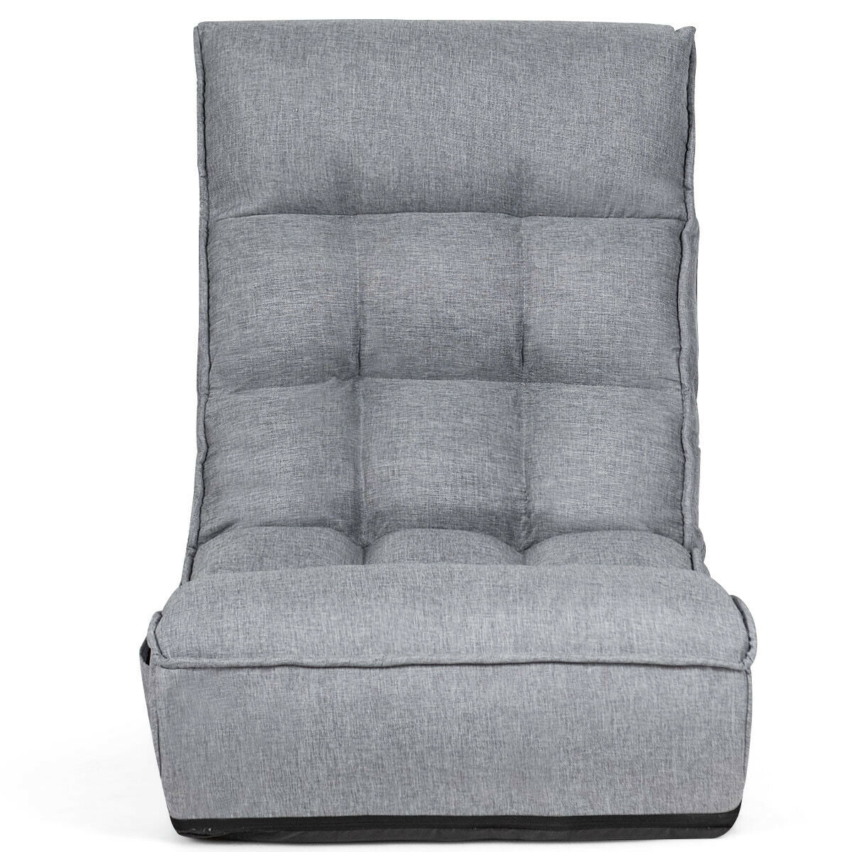 4-Position Adjustable Floor Chair with Folding Design