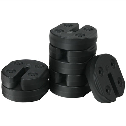 Set of 8 Canopy Weights 40lbs Weight Plate Kit with No-Pinch Design