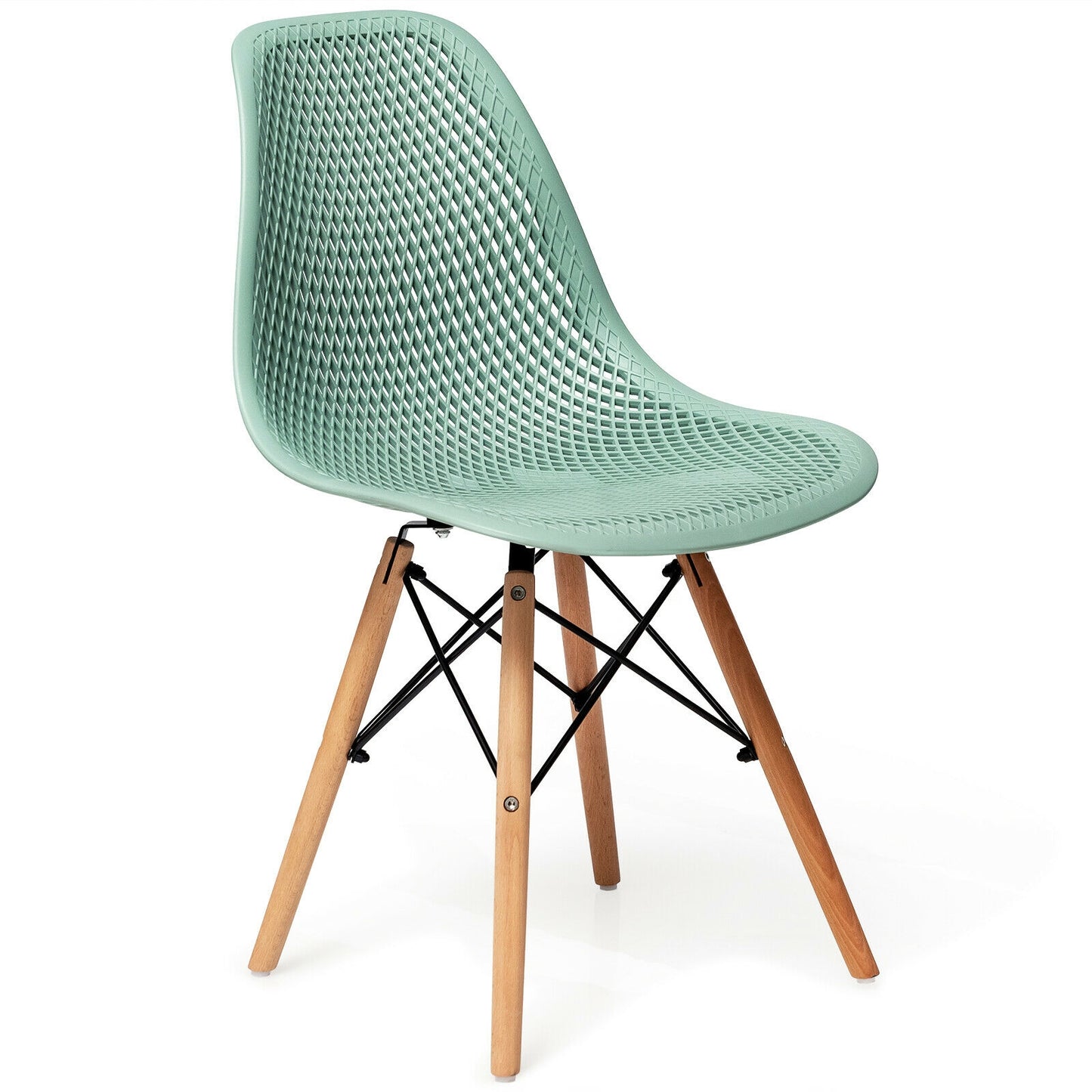 Modern Dining Chairs Set of 2 with Wood Legs
