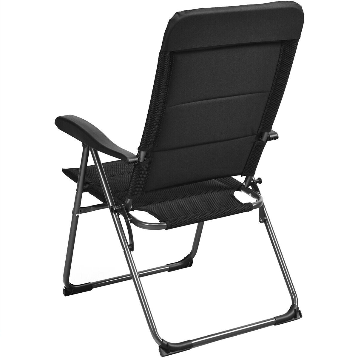 Folding Patio Dining Chairs Set of 4 with Adjustable Backrest