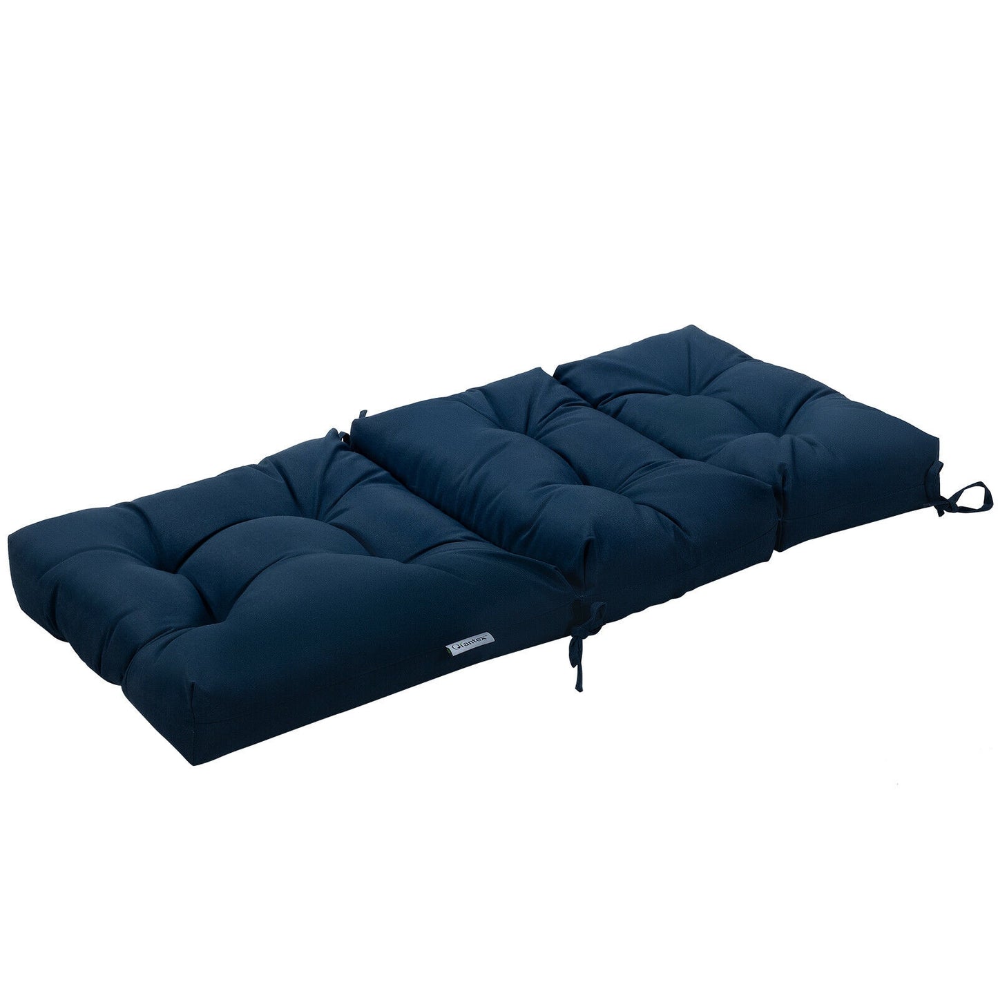 Tufted Outdoor Chair Cushion 44x22 Inch High Back Pad