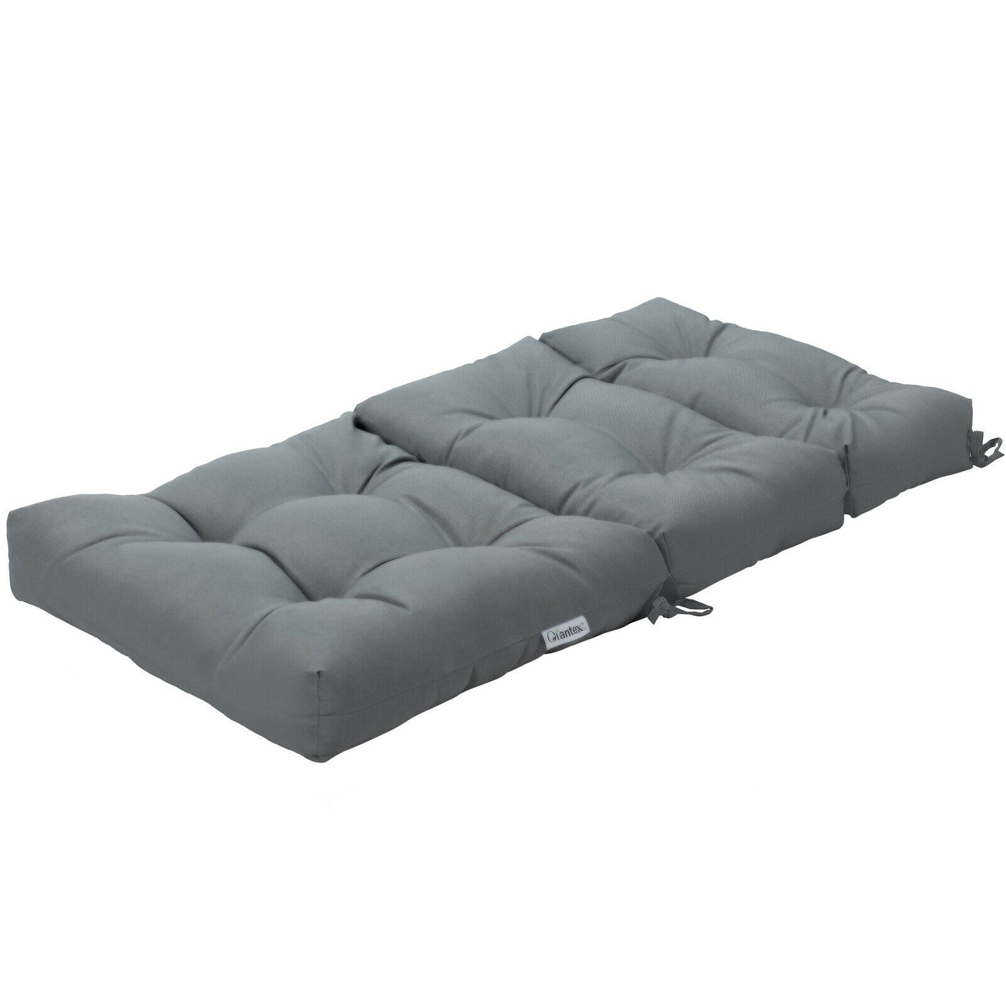 Tufted Outdoor Chair Cushion 44x22 Inch High Back Pad