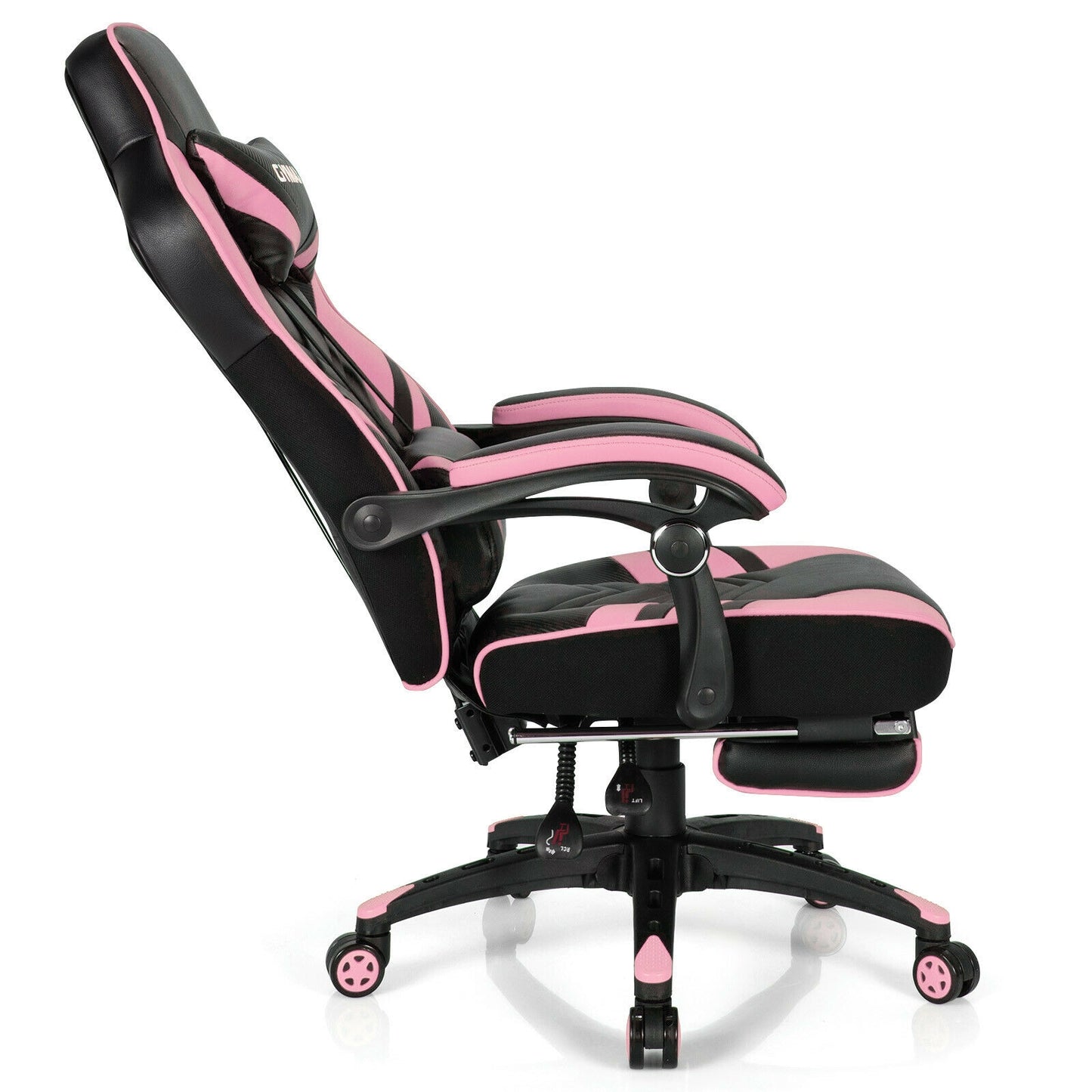 Gaming Chair with Footrest and Adjustable Backrest