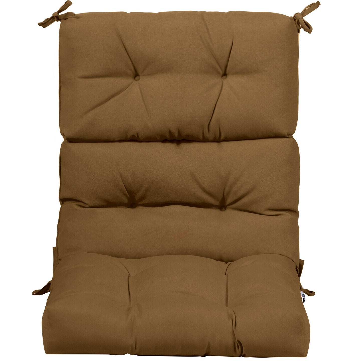 Tufted Outdoor Chair Cushion 44x22 Inch High Back Pad