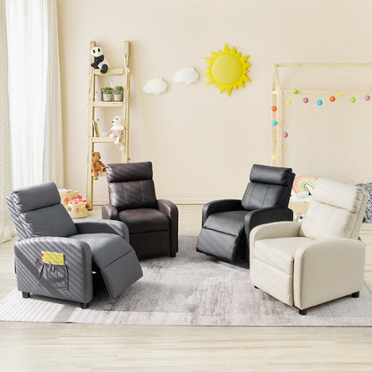 Kids Recliner Chair with Adjustable Backrest & Footrest