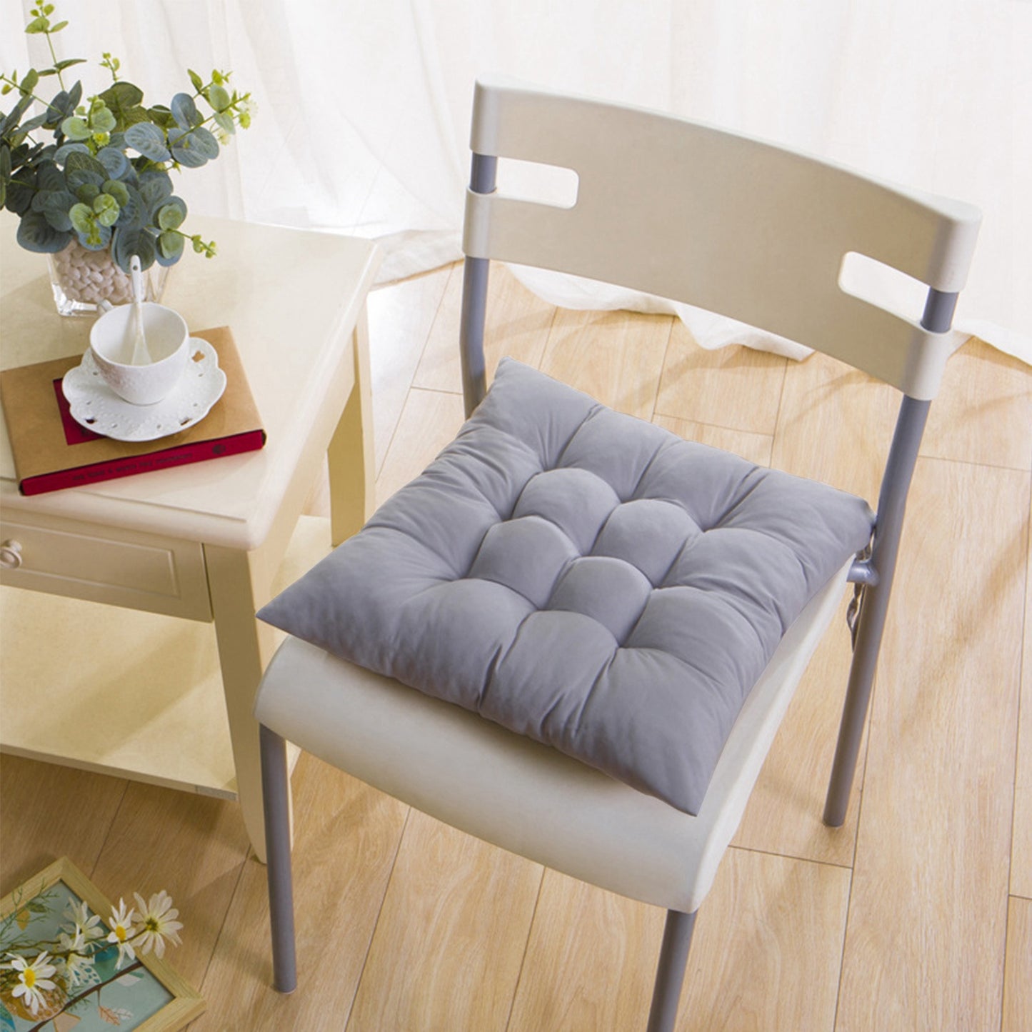 Square Chair Cushion Pads with Ties - 15.75" (Set of 4)
