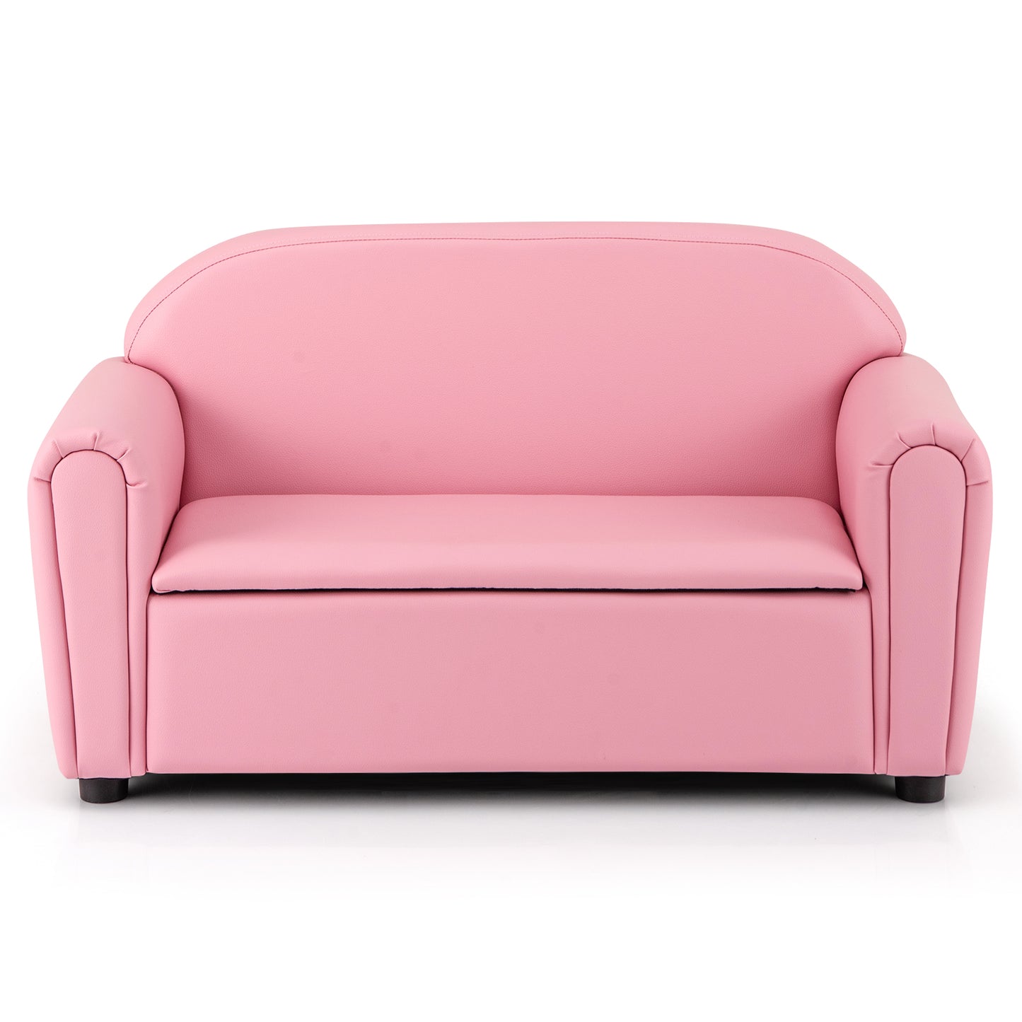 Kids Armrest Sofa Chair with Storage - Brown