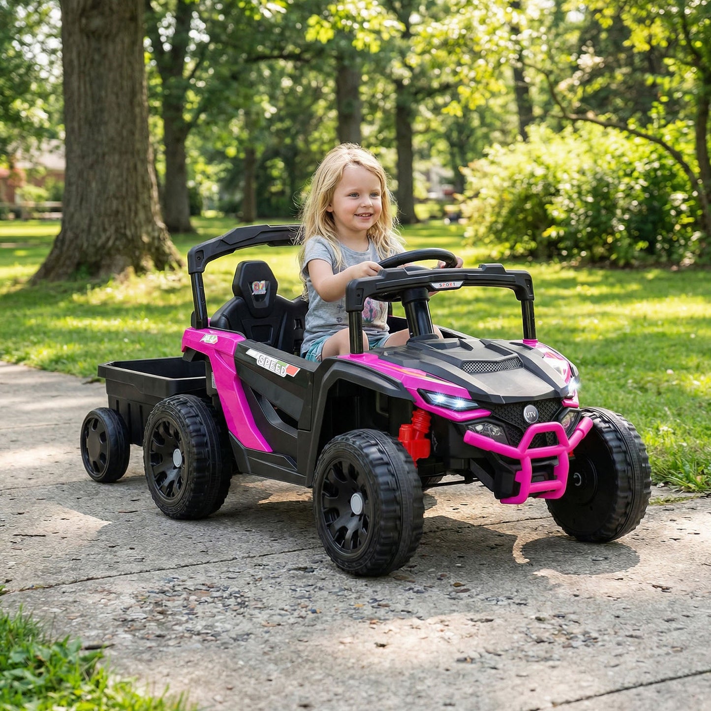 12V Battery Powered Ride On Tractor with Parent Remote Control