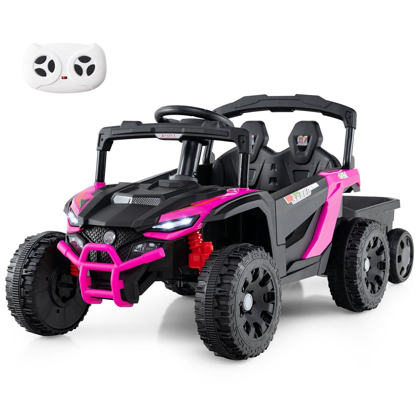 12V Battery Powered Ride On Tractor with Parent Remote Control