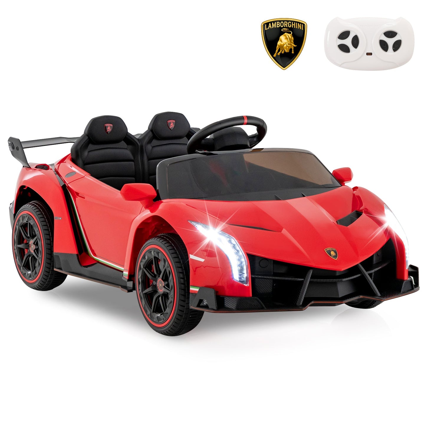 12V Licensed Lamborghini 4WD Kids Ride-on Sports Car with 2.4G Remote