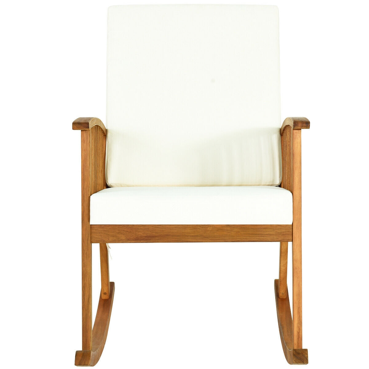 Acacia Wood Rocking Chair with Washable Cushions