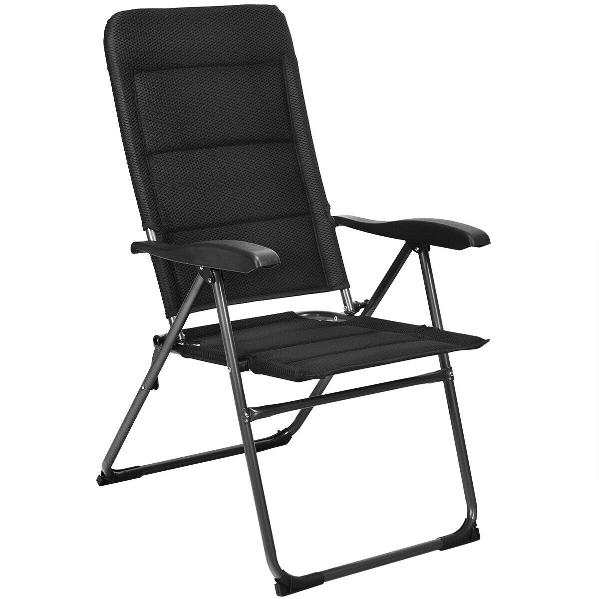 Folding Patio Dining Chairs Set of 4 with Adjustable Backrest