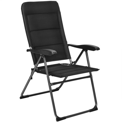 Folding Patio Dining Chairs Set of 4 with Adjustable Backrest