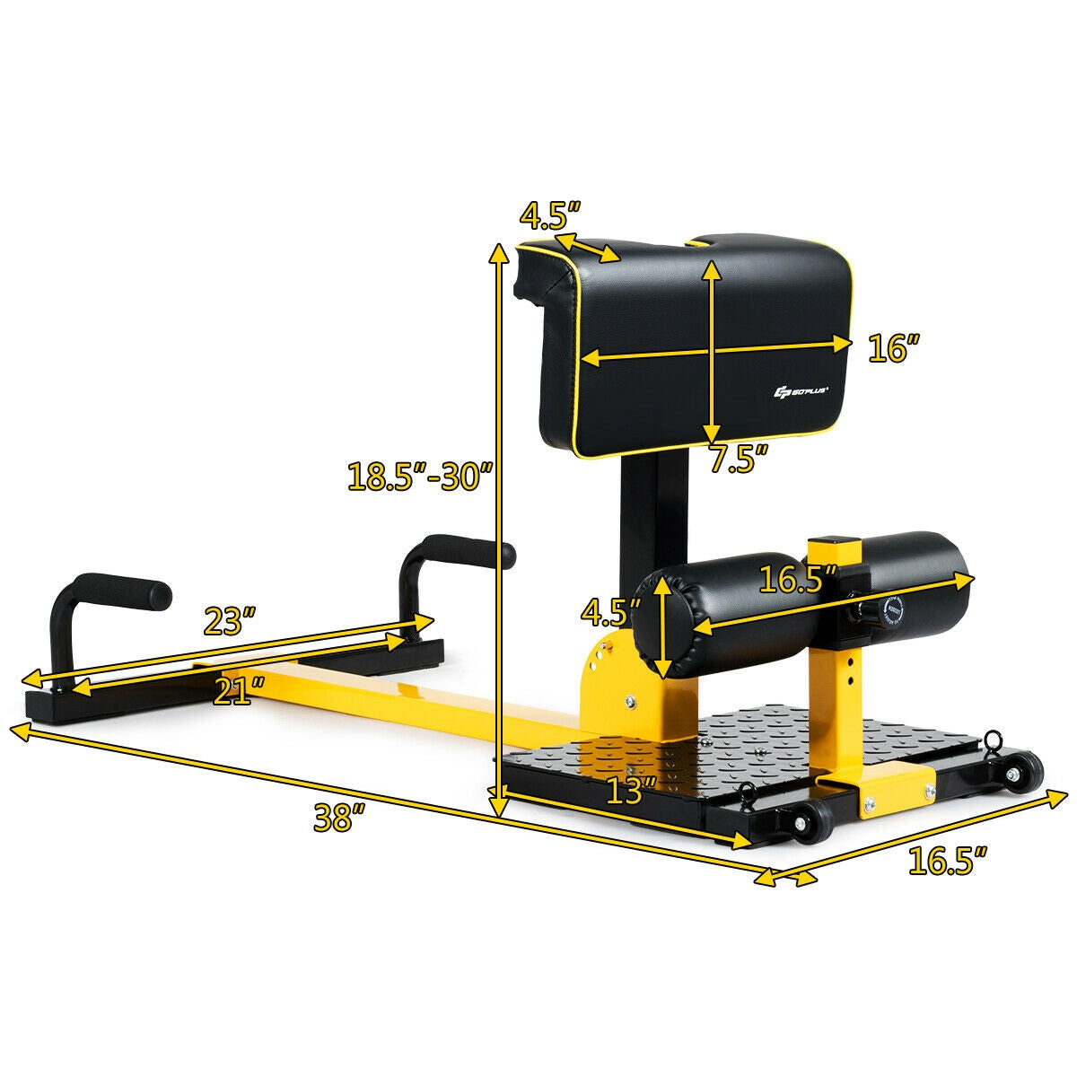 8-in-1 Multifunctional Sissy Squat Bench with Adjustable Height