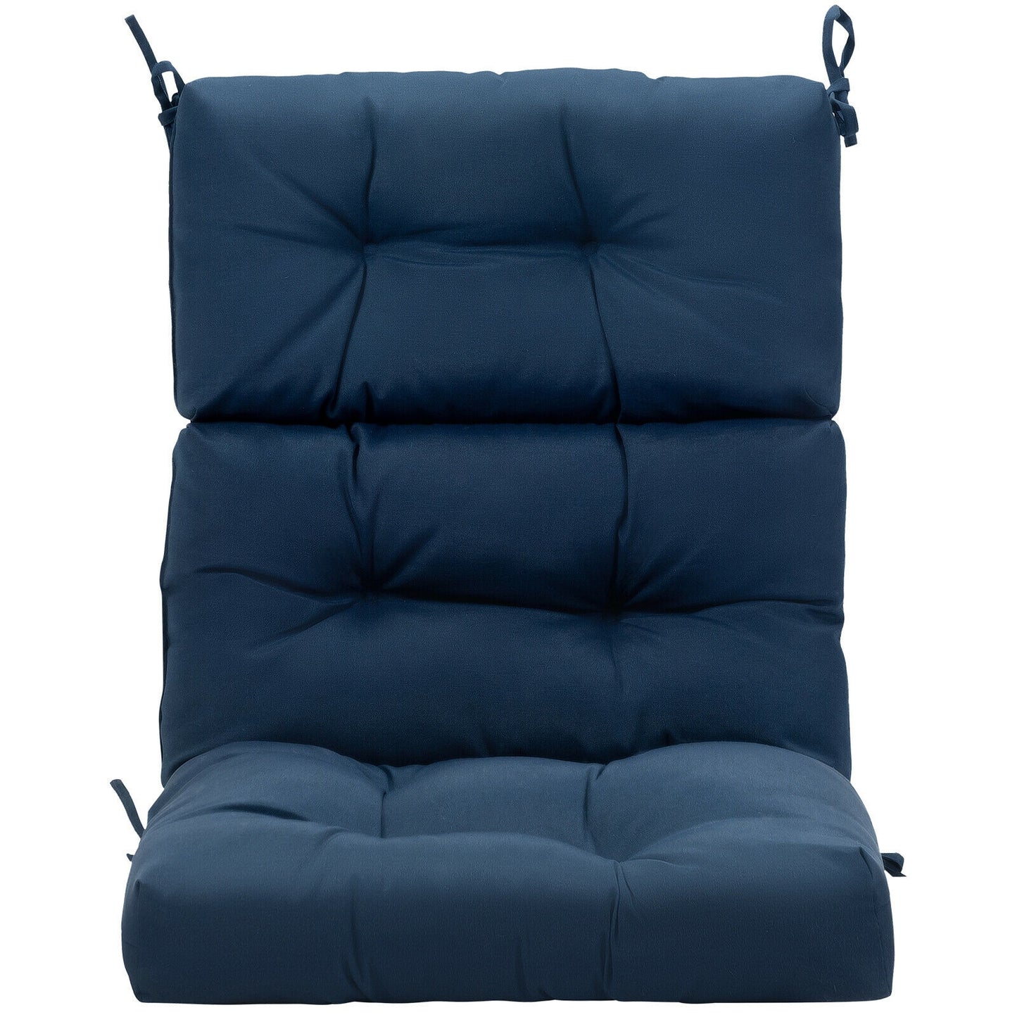 Tufted Outdoor Chair Cushion 44x22 Inch High Back Pad