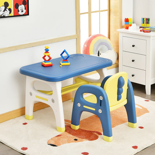 Kids Activity Table and Chair Set with Montessori Toys