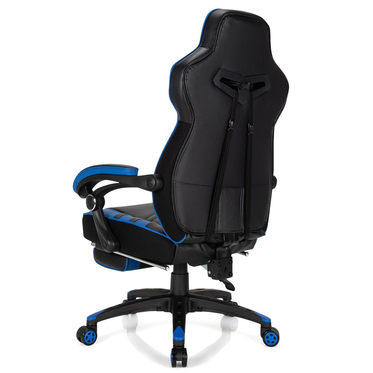 Gaming Chair with Footrest and Adjustable Backrest