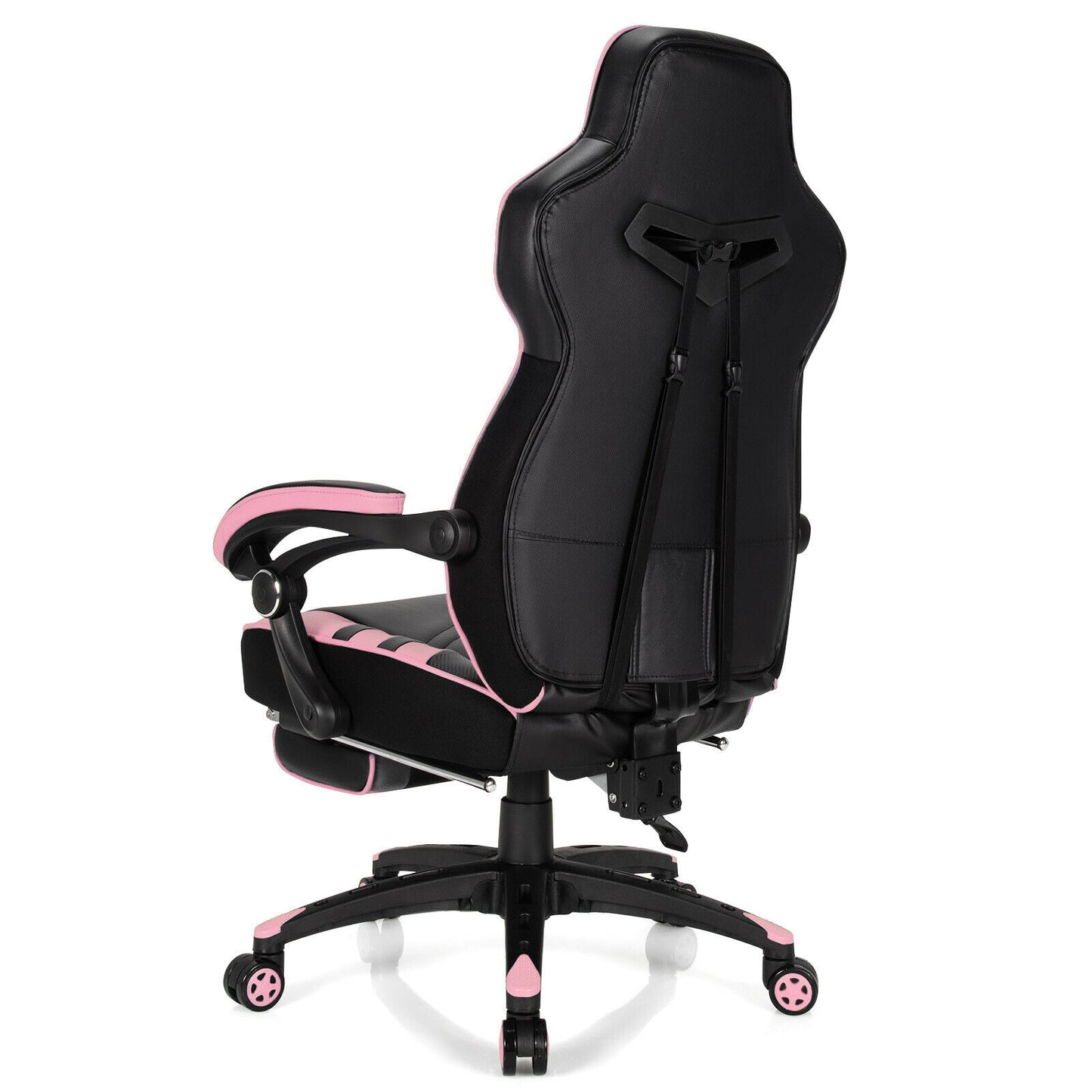 Gaming Chair with Footrest and Adjustable Backrest