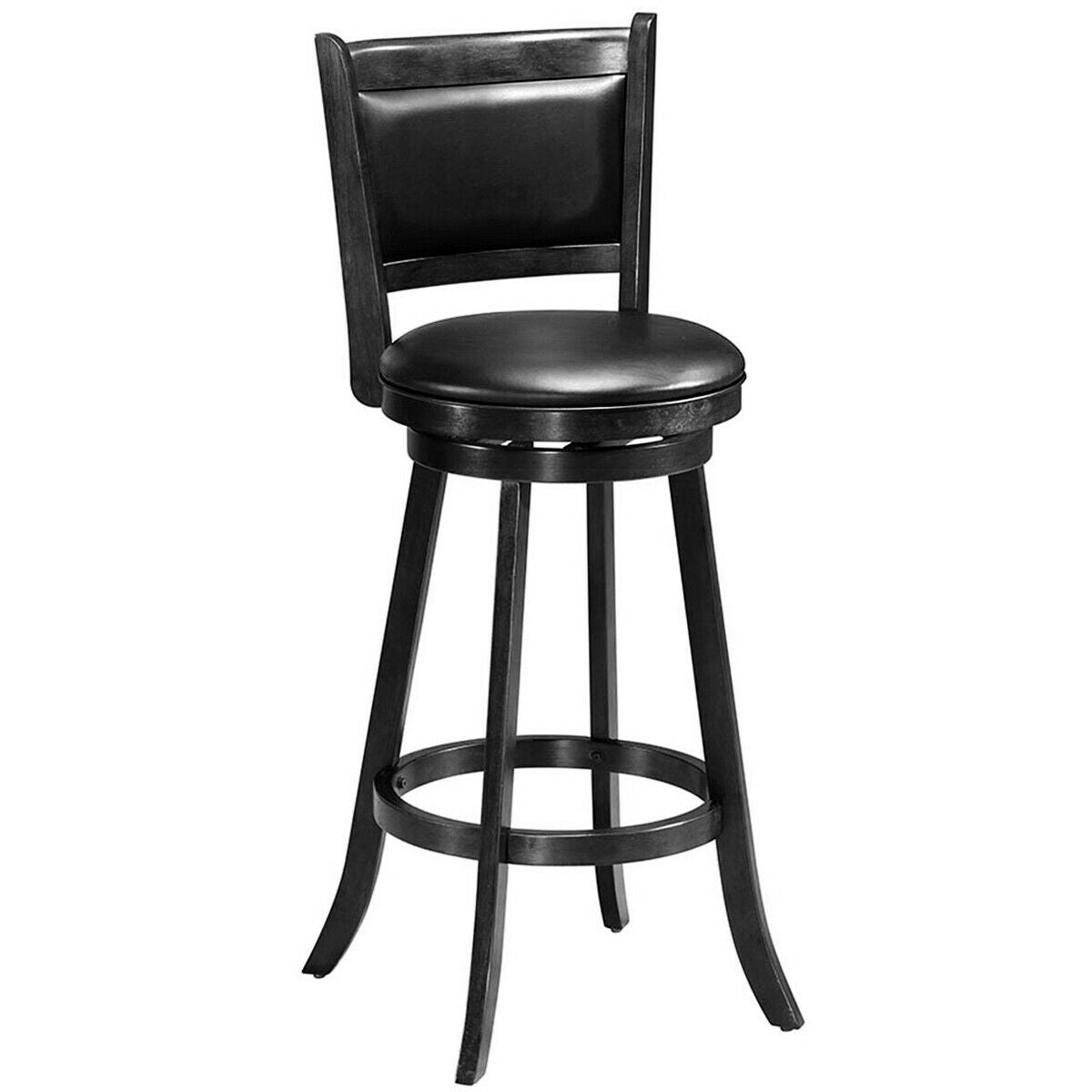 29-Inch Swivel Bar Stools Set of 2 with Cushioned Seat