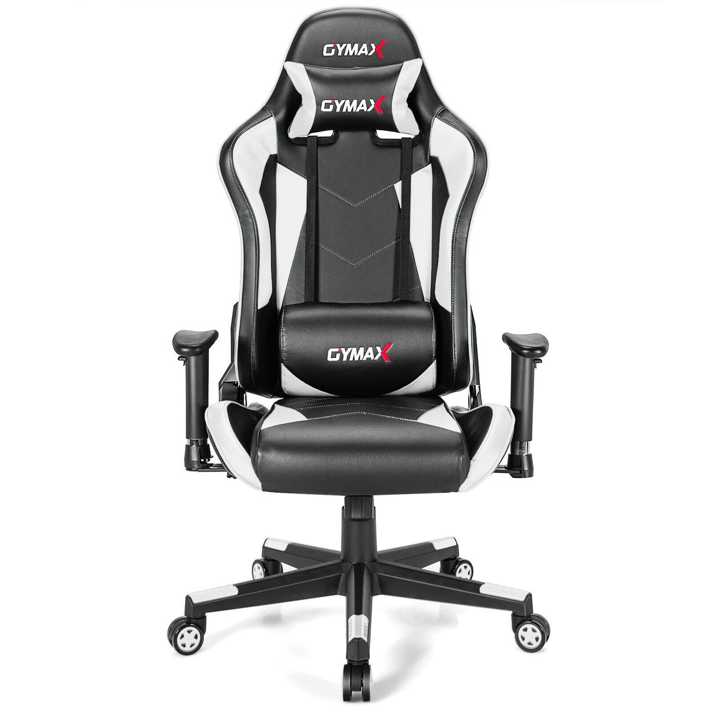 Gaming Chair Adjustable Swivel Racing Style with Lumbar Support