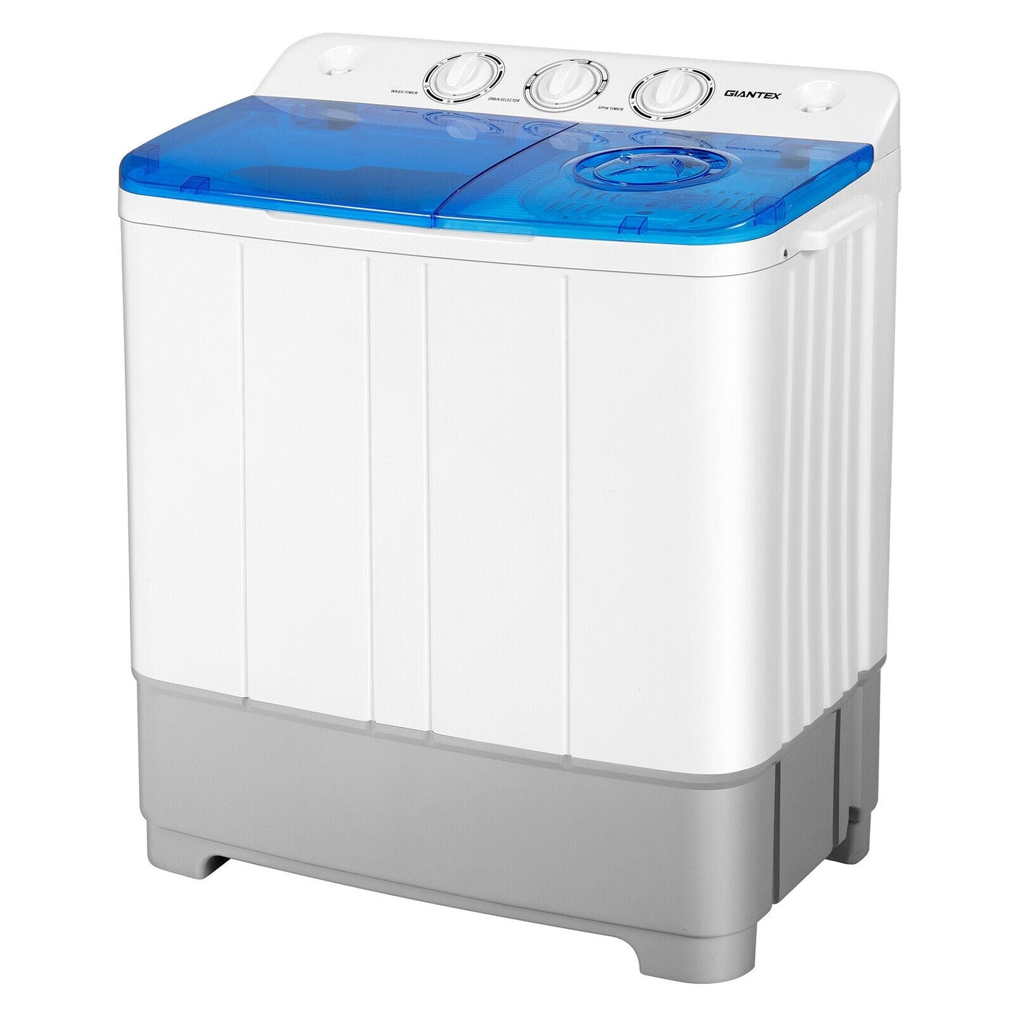 2-in-1 Portable 22lbs Capacity Washing Machine with Timer Control