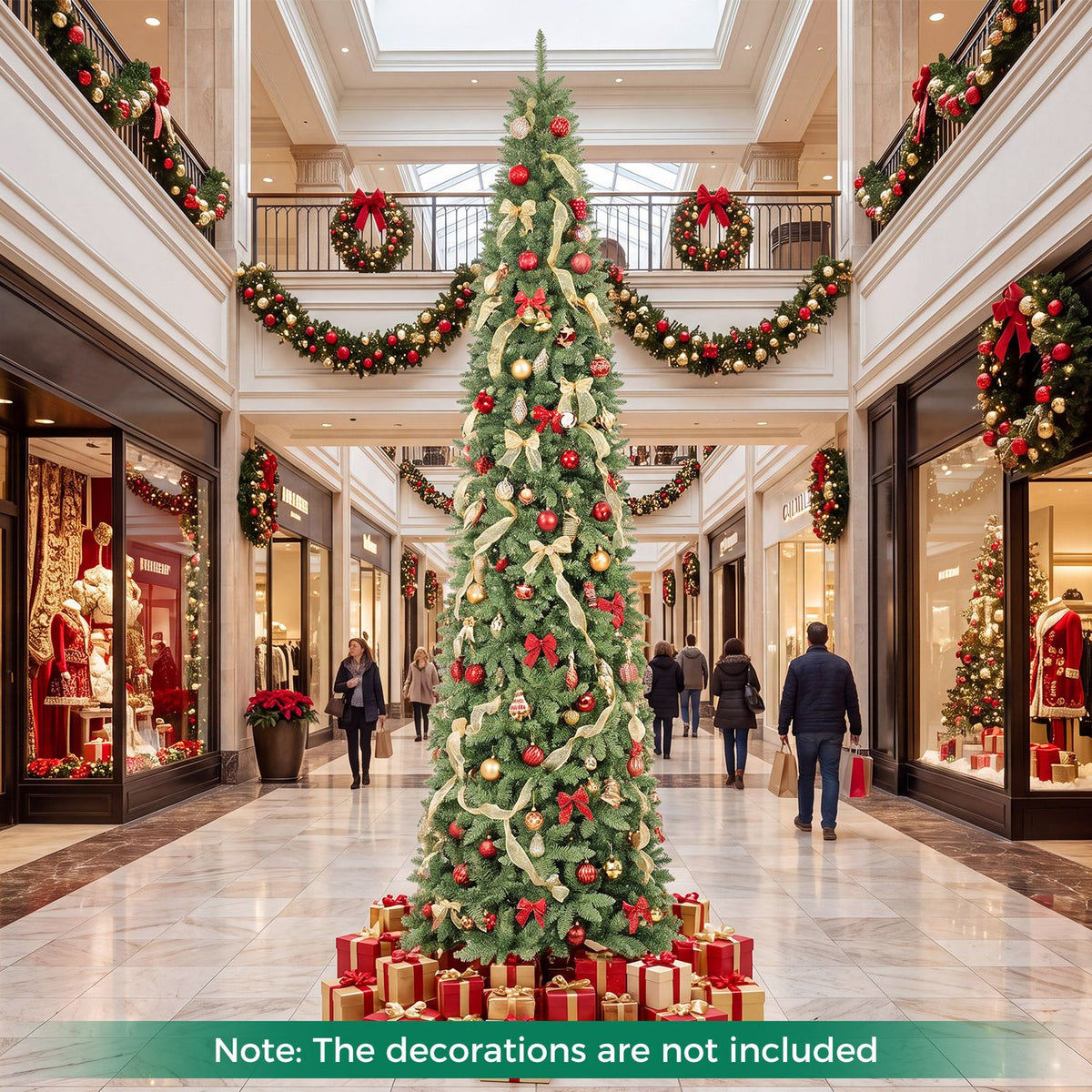 12 FT Artificial Christmas Tree with 1818 PVC Branch Tips-XL