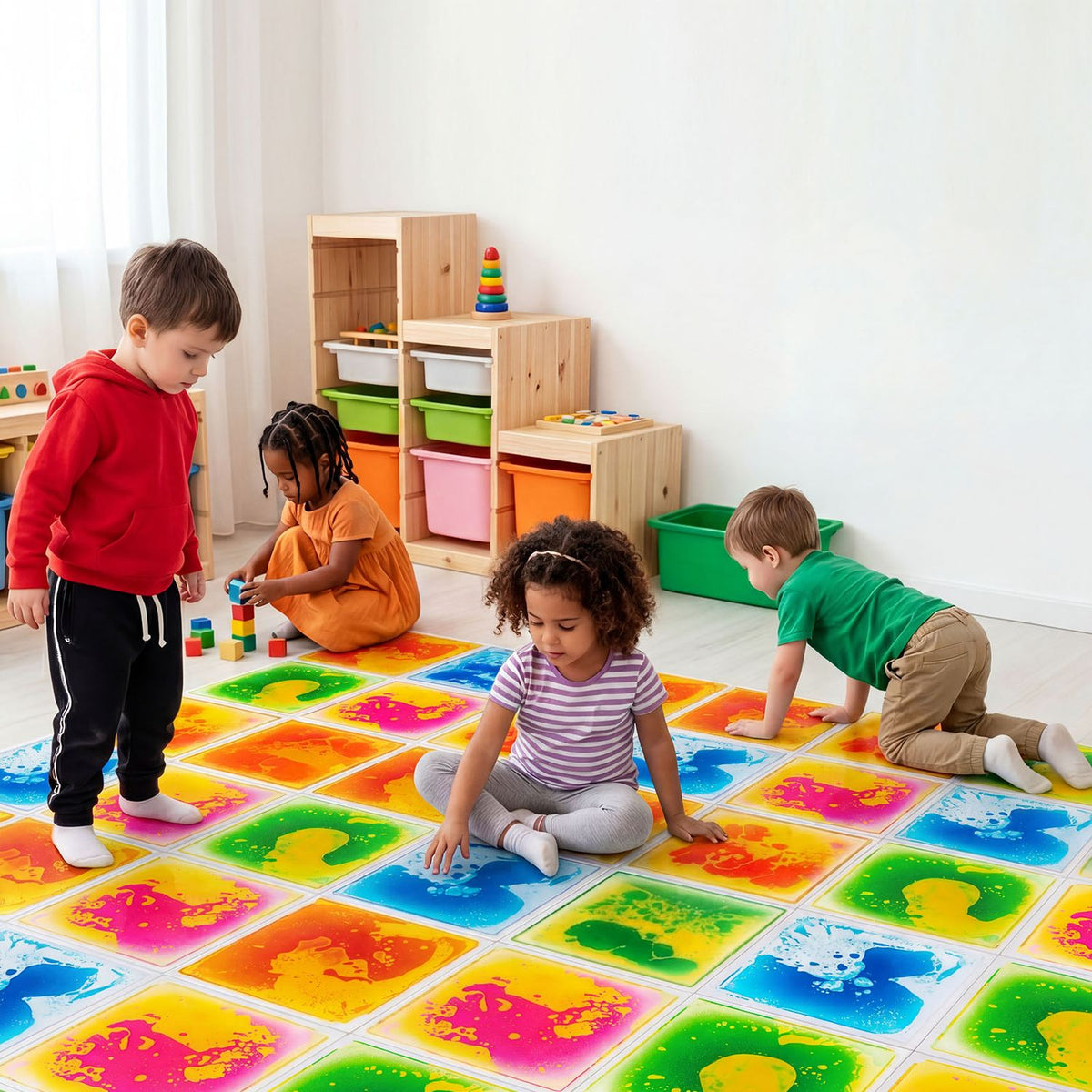12" x 12" Toddler Sensory Floor Titles