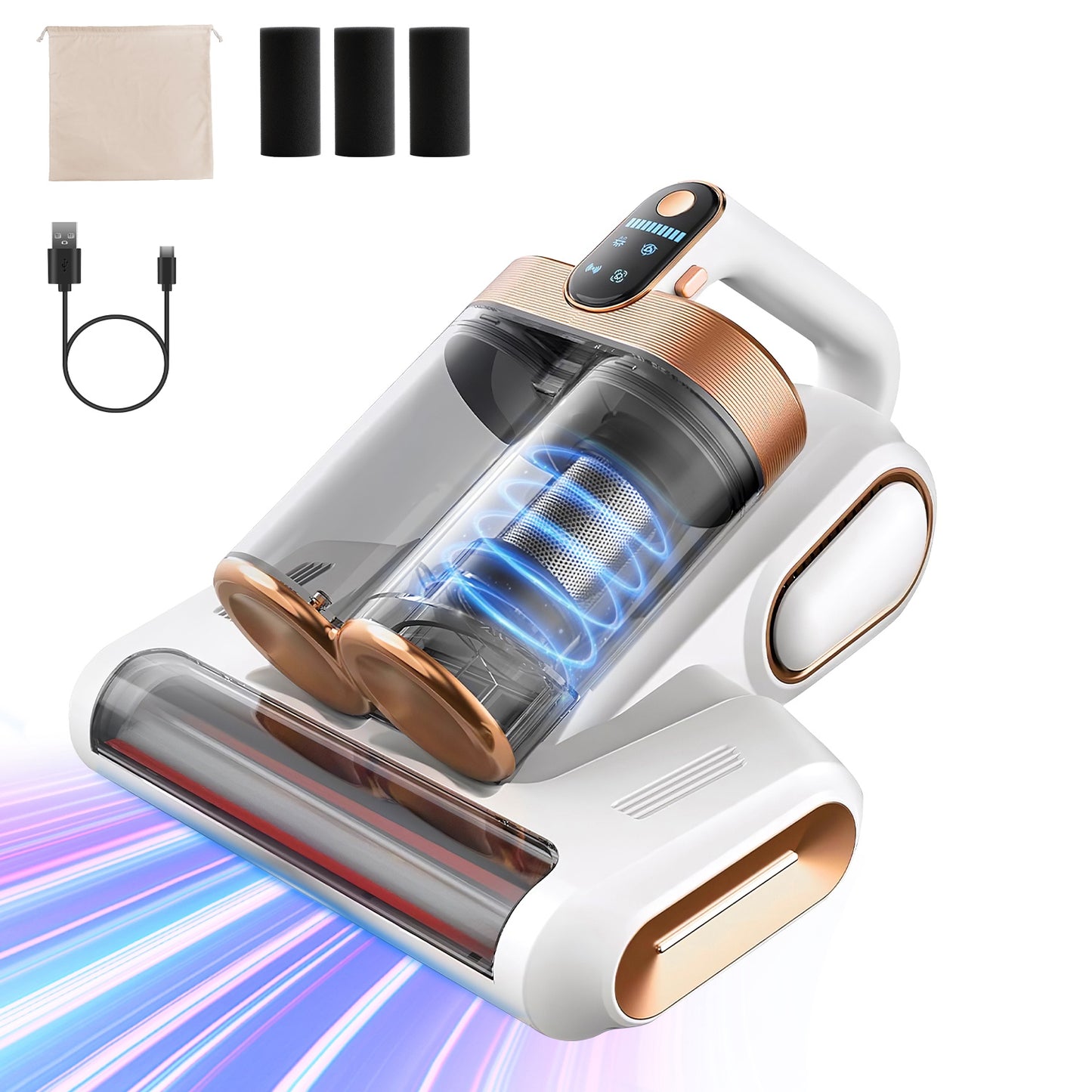 Mattress Vacuum Cleaner with UV Light & 16KPA Suction