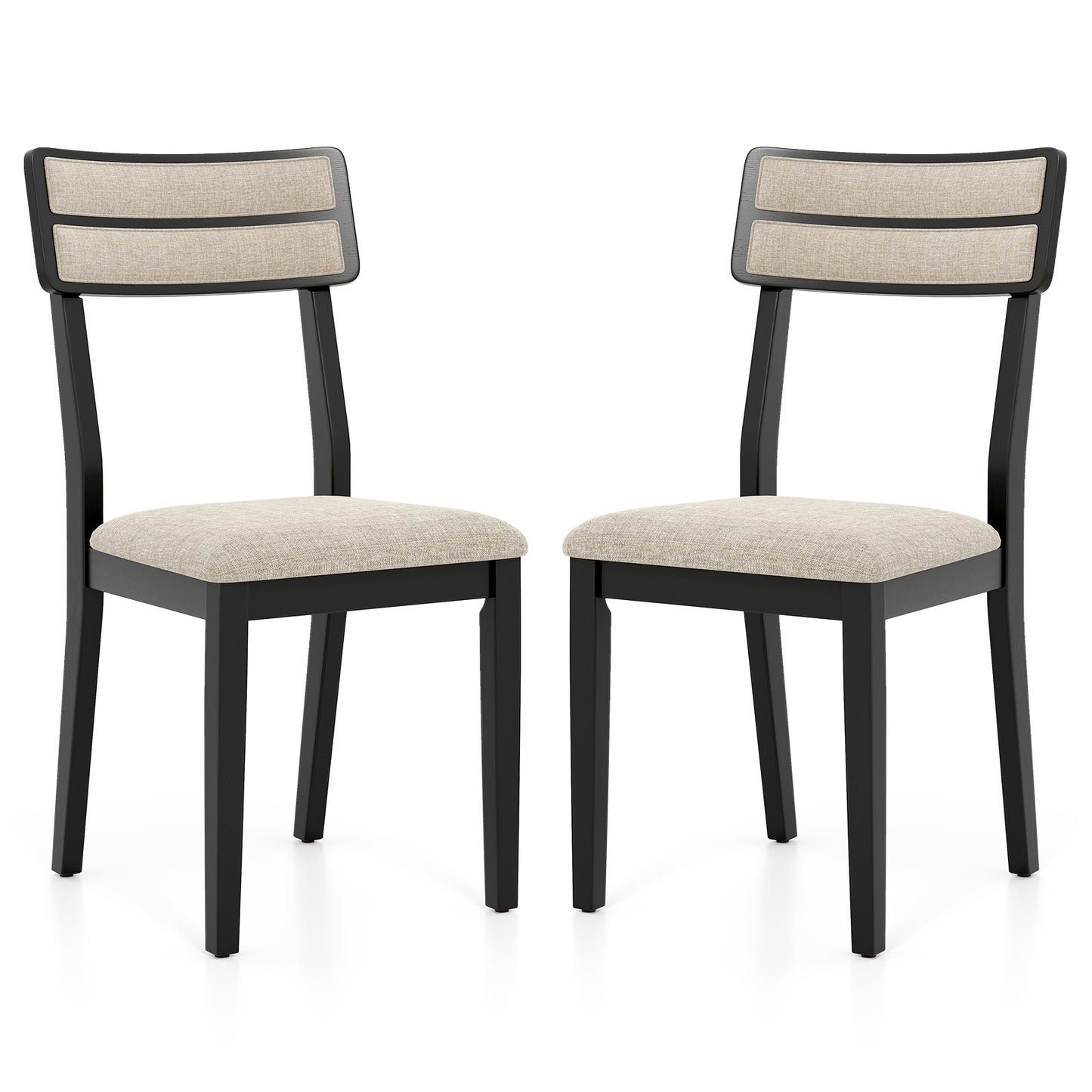 Dining Chairs Set of 2 with Ergonomic Tilt Backrest