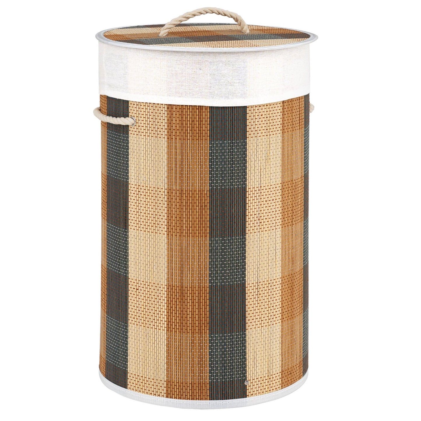 13.2 Gallon Bamboo Laundry Hamper with Removable Liner