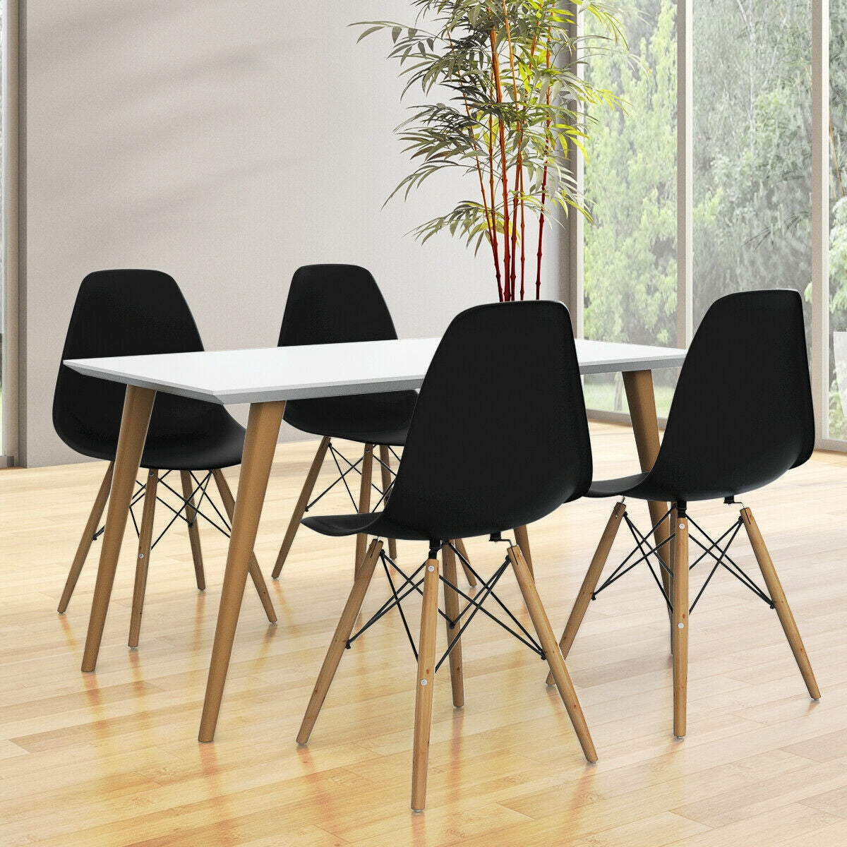 Mid-Century Modern Dining Side Chair Set of 2