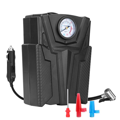 Portable Car Tire Air Compressor with Pointer Gauge 12V DC